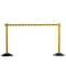 Us Weight Yellow Premium Steel Stanchion with 7.5ft Retractable Chevron Belt U2104CYB - alternate 1